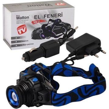Watton WT-121 Q5 Ledli Mercekli Şarjlı Kafa Lambası