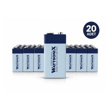 Wattsonix Çinko Karbon 20'li İnce Pil