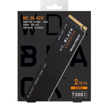 WD WDS200T2X0E Black SN850X 2 TB 7300/6600 MB/s M.2 2280 PCIe 4.0 NVMe SSD