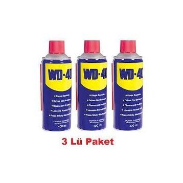 WD40 400 ml 3 Adet Çok Amaçlı Pas Sökücü
