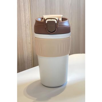 Weather Forecast CIN847KHV Mug 316 L Çelik Kahverengi 450 ml Pipetli Soğuk Sıcak Kahve El Termos