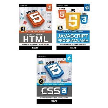 Web Programlama Seti 3 Kitap Takım Kodlab Yayın Dağıtım