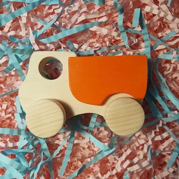 Websunday El Yapımı Ahşap Montessori Oyuncak Tekerlekli Baby Kamyon