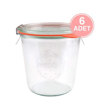 Weck 742 6x580 ml Mold Uzun Kavanoz Set