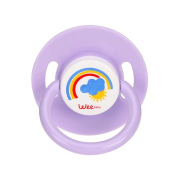 Wee Baby 18+ Ay Silikon Yuvarlak Uçlu Emzik Mor
