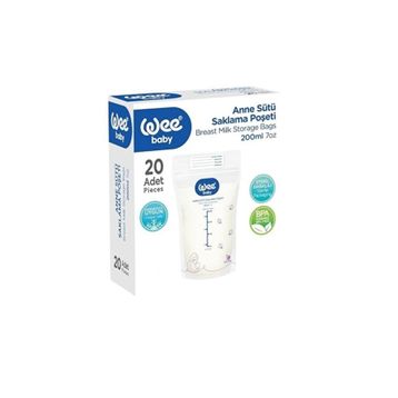 Wee Baby 200 ml 20 Adet Anne Sütü Saklama Poşeti