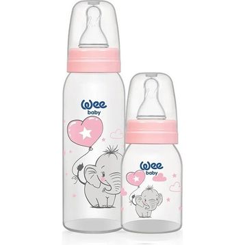 Wee Baby 281 Pembe 125+250 2'li PP Biberon
