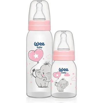 Wee Baby 281 Pembe 125+250 2'li PP Biberon