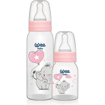 Wee Baby 281 Pembe 125+250 2'li PP Biberon