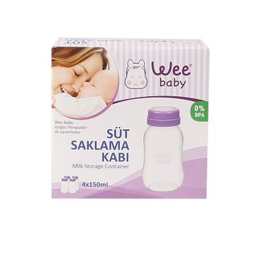 Wee Baby 4 Adet Süt Saklama Kabı