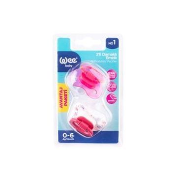 Wee Baby 437 / MVI No:1 Mavi Renk 2’li Damaklı Emzik