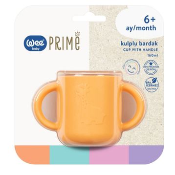Wee Baby 6+ Ay Prime Silikon Kulplu Bardak