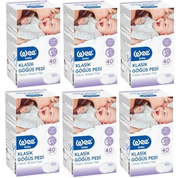 Wee Baby 6x40 Adet Klasik Göğüs Pedi