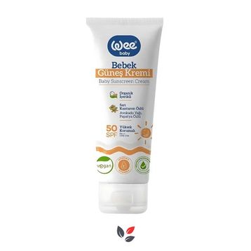 Wee Baby 75 ml SPF50 Organik İçerikli Bebek Güneş Kremi