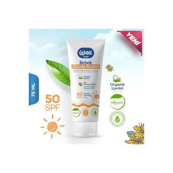 Wee Baby 75 ml SPF50 Organik İçerikli Bebek Güneş Kremi