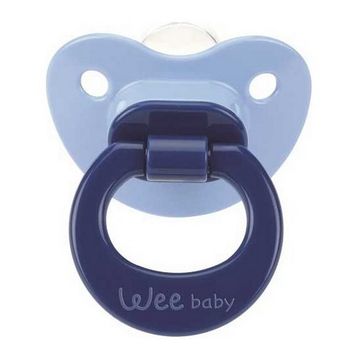 Wee Baby 819 6+ Ay Silikon Mat Gövdeli Damaklı Uçlu Emzik Lila