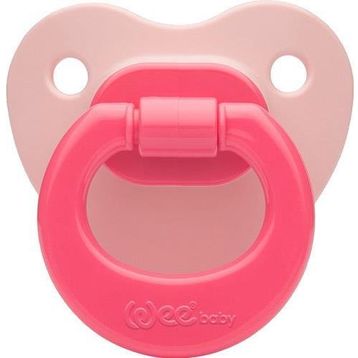 Wee Baby 819 6+ Ay Silikon Mat Gövdeli Damaklı Uçlu Emzik Lila