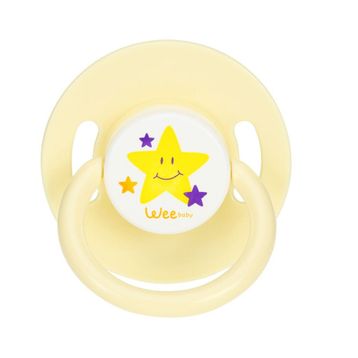 Wee Baby 855 0-6 Ay Silikon Yuvarlak Uçlu Emzik Sarı