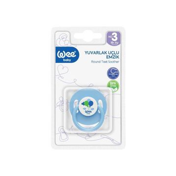Wee Baby 857 18+ Ay Silikon Yuvarlak Uçlu Emzik