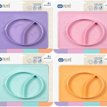 Wee Baby 925 Mor Prime Silikon Matlı Tabak