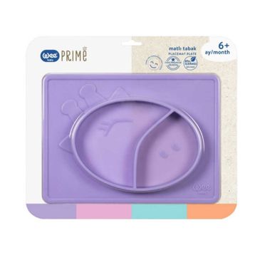 Wee Baby 925 Mor Prime Silikon Matlı Tabak