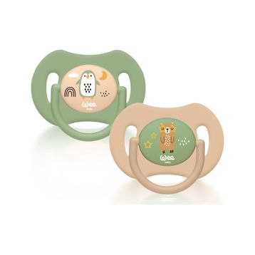 Wee Baby Duo No:1 0-6 Ay Simetrik Uçlu 2'li Emzik