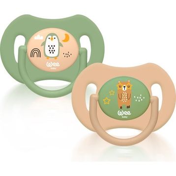 Wee Baby Duo No:1 0-6 Ay Simetrik Uçlu 2'li Emzik
