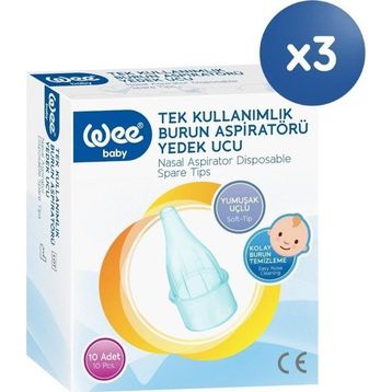 Wee Baby Kod:163 30 Adet Burun Aspiratörü Nasal Yedek Ucu