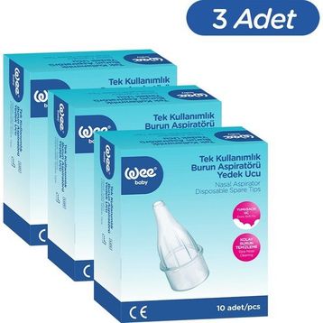 Wee Baby Kod:163 30 Adet Burun Aspiratörü Nasal Yedek Ucu