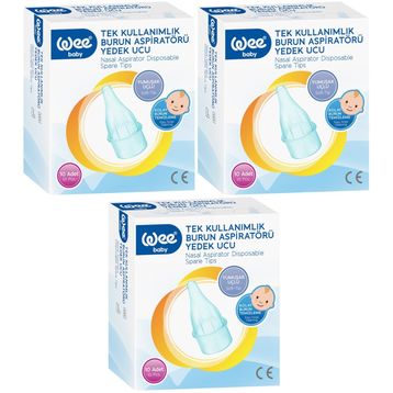 Wee Baby Kod:163 30 Adet Burun Aspiratörü Nasal Yedek Ucu
