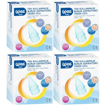 Wee Baby Kod:163 40 Adet Burun Aspiratörü Nasal Yedek Ucu