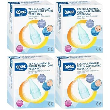Wee Baby Kod:163 40 Adet Burun Aspiratörü Nasal Yedek Ucu