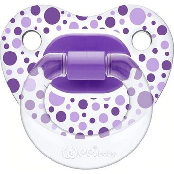 Wee Baby Şeffaf Desenli Damaklı 0-6 Ay Mor Emzik
