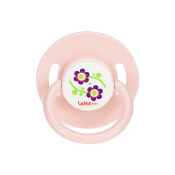 Wee Baby Silikon Desenli No:3 Pembe Emzik
