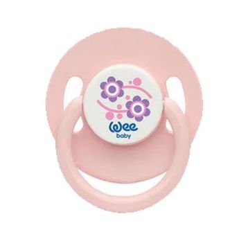 Wee Baby Yuvarlak Uçlu 18+ Ay No 03 Pembe Çiçekli Emzik