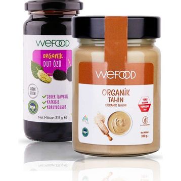 Wefood 300 gr Organik Tahin + 315 gr Organik Dut Özü
