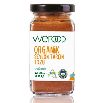 Wefood 55 gr Organik Seylon Tarçın Tozu