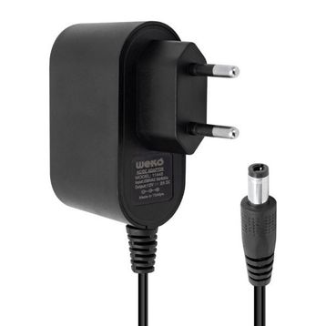 Weko 12 Volt 2 Amper 24 Watt Plastik Kasa 5.5x2.5 Uçlu Priz Tipi Adaptör