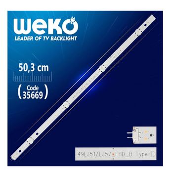 Weko WK-1148 17y 49 fhd B-Type 50.3 cm 4 Ledli Panel