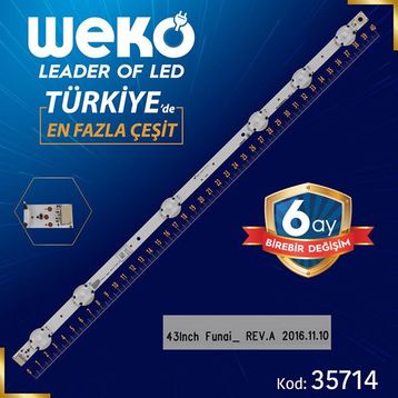 Weko WK-1187 43 İnç 40.1 cm 6 Ledli Panel