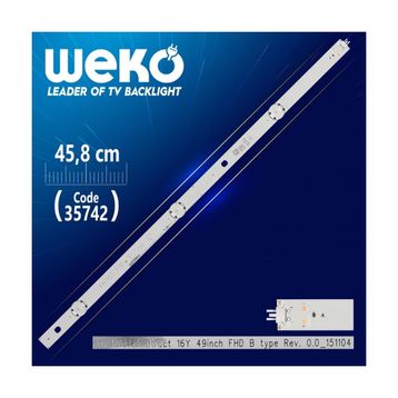 Weko WK-1212 49 İnç 45.8 cm 3 Ledli Panel