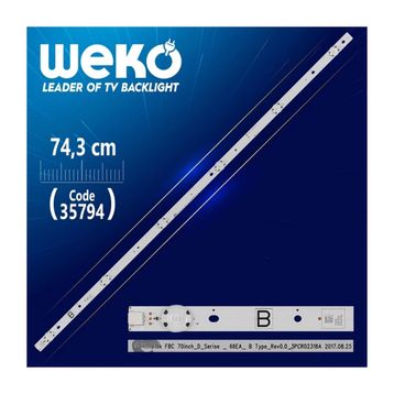 Weko WK-1260 Fbc 70 İnç 74.3 cm 6 Ledli Panel