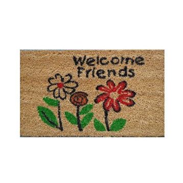 Welcome Friends 30x50 cm Pvc Taban Paspas