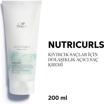 Wella 200 ml Professionals Nutricurls Dolaşık Açıcı Bukle Belirginleştirme ve Besleme Saç Kremi