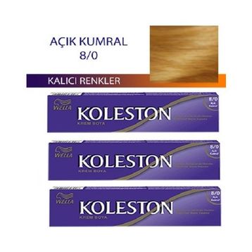 Wella 8/0 Açık Kumral 3x50 ml Saç Boyası
