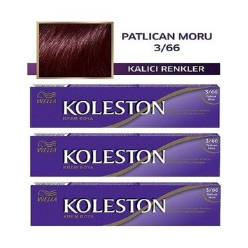 Wella Kızıl 3/66 Patlıcan Moru 3x50 ml Saç Boyası