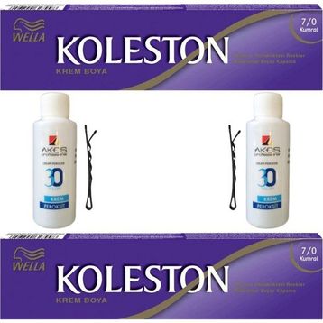 Wella Koleston 7/0 Kumral 2 Adet Tüp Saç Boyası + 2 Adet Sıvı Oksidan
