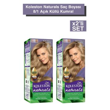 Wella Naturals 8/1 Açık Küllü Kumral 3 Adet Saç Boyası