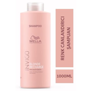 Wella Professionals Invigo Blonde Recharge 1 lt Renk Canlandırıcı Şampuan