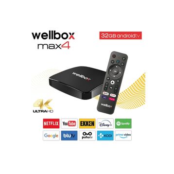 Wellbox Max4 32 GB 4K Android 12 TV Box
